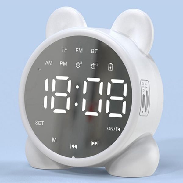 

other clocks & accessories absf kids alarm clock bluetooth speaker bedside clock,mirror digital wake-up timer,kids sleep trainer