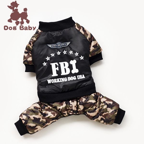 

youpai pet cloth dog four legs autumn and winter fbi cat cotton padded