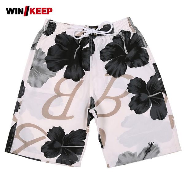 

men's swimwear summer women shorts outdoor breathable beach for surfing board pants streetwear quick dry lovers flower print desig