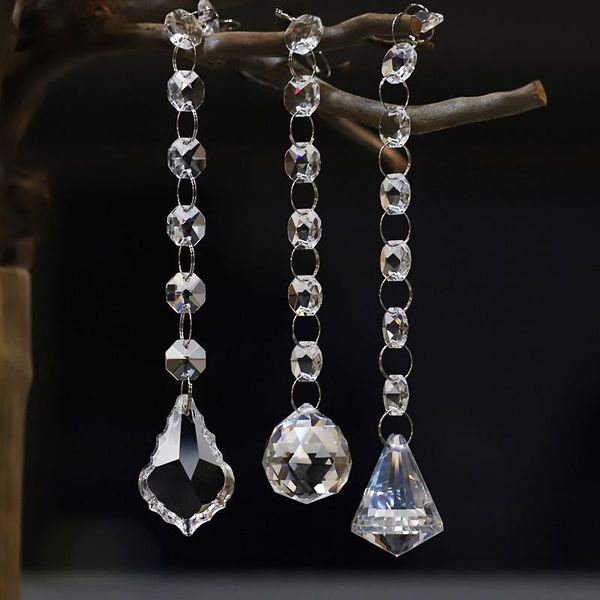 

5pcs crystal bead string fashion luxury chandelier decoration party wedding crystal curtain home decoration