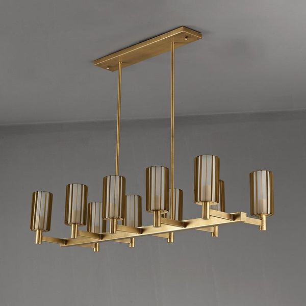 

dining room chandelier copper luxury creative study tearoom lamps simple office porch lights