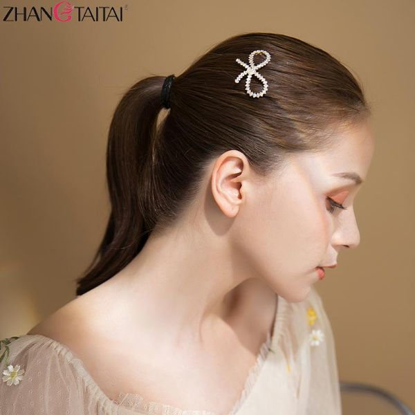 

zhang tai tai women rhinestones hair clip bow barrettes metal crystal hair pins girls headdress jewelry accessories, Golden;silver