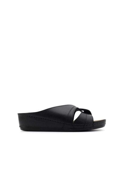 

slippers women's cross strappy no-skin-black-37