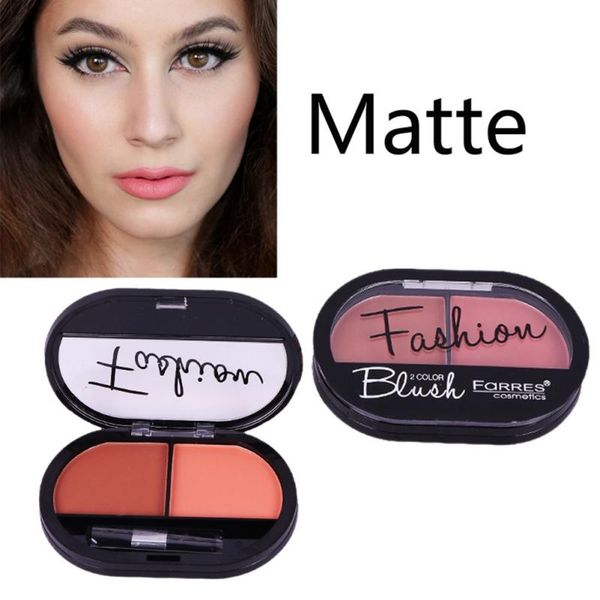 

blush 2 colors palette makeup face powder cosmetic brighten skin