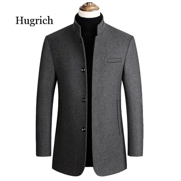 

men's jackets mens woolens autumn winter fashion wools windbreaker coat men business casual warm outerwear jacket male clothes, Black;brown