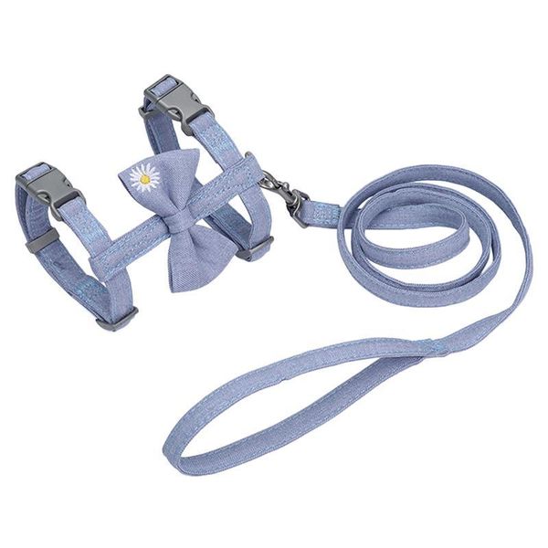 

1 set bow design cat harness leash set cat vest strap and leash harness vest