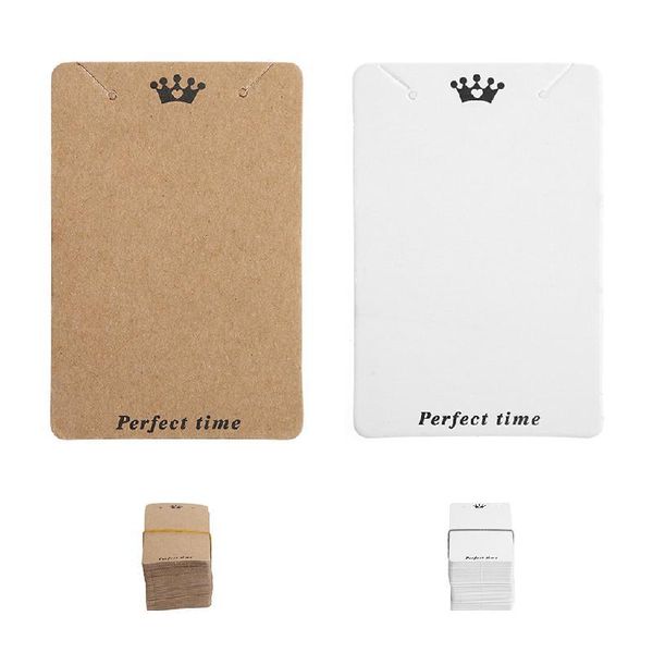 

jewelry pouches, bags 100 pcs 7.5x5cm kraft paper ear studs hang tag display card pendant craft diy, Pink;blue