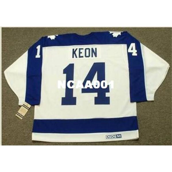 

001s #14 dave keon toronto maple leafs ccm vintage home hockey jersey or custom any name or number retro jersey, Black