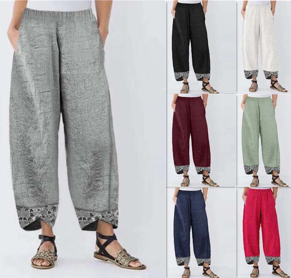 

solid loose casual straight leg pants for women, Black;white