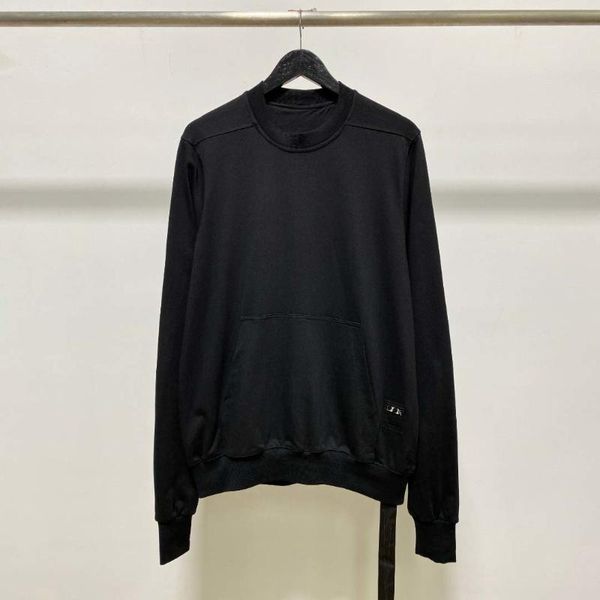 

men's hoodies & sweatshirts seak men cotton pullover gothic style clothing classic spring autumn women solid black bottoming shirt