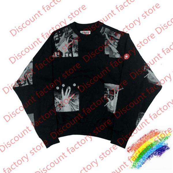 

print crew neck men woman 1 sweatshirts hoodies black