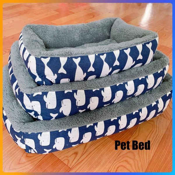 

kennels & pens dog bed cotton waterproof nest baskets mat soft pet autumn winter warm cozy cat house products
