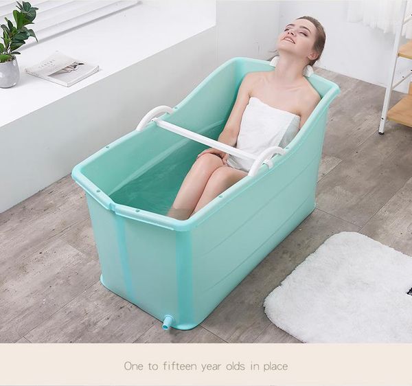 

bathing tubs & seats collapsible bath barrel full body female tub household bathtub children plastic1