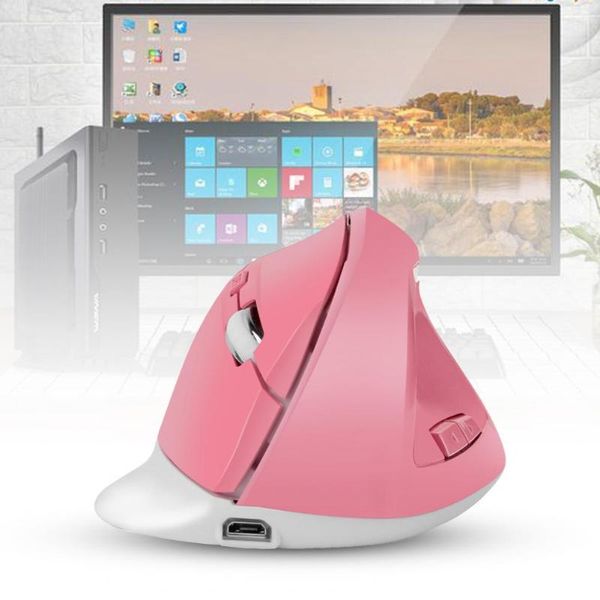 

mice fashion creativity wireless mouse vertical gaming usb computer ergonomic deskupright 1600dpi rechargeable