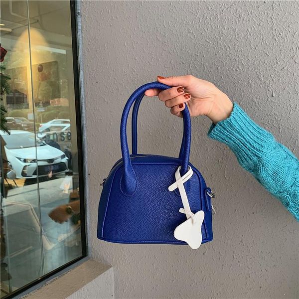 

evening bags fashion women's bag blue litchi pattern shoulder handbag shell crossbody designer handbags high quality