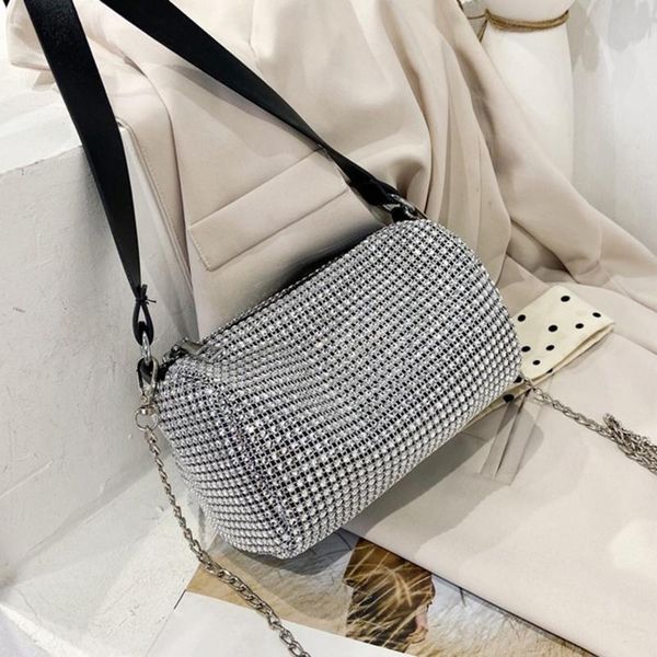 

evening bags summer women shoulder bag fashion korean shiny rhinestone small crossbody 2021 female