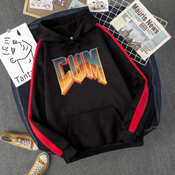 

men's hoodies & sweatshirts fleece autumn pullover haikyuu letters cool printing mens hoody comfortable winter hooded oversize sweatshi, Black