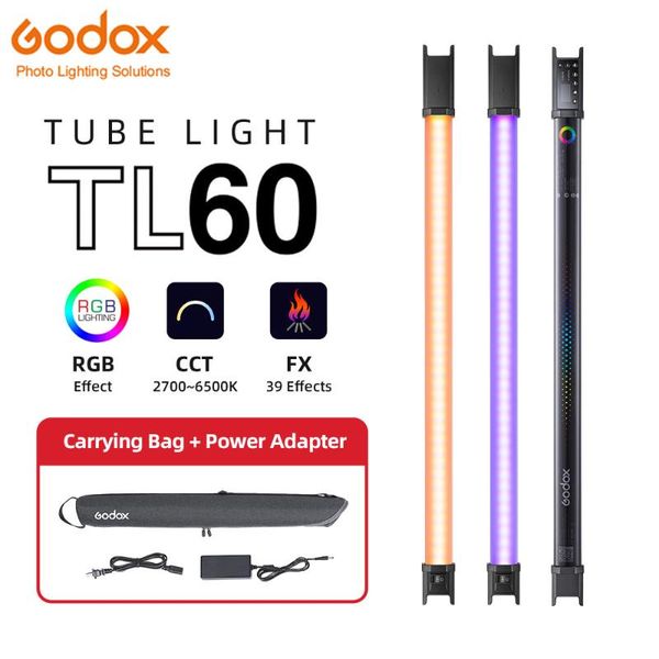 

flash heads godox tl60 pavo tube light rgb color pography handheld stick with app remote control for pos video movie vlog