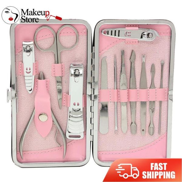 

nail art kits 12pcs stainless steel pedicure clipper cutter set manicure tools