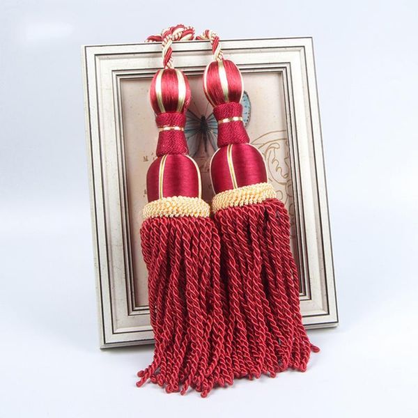 

other home decor paired curtains hanging balls double tassel buckle binding rope