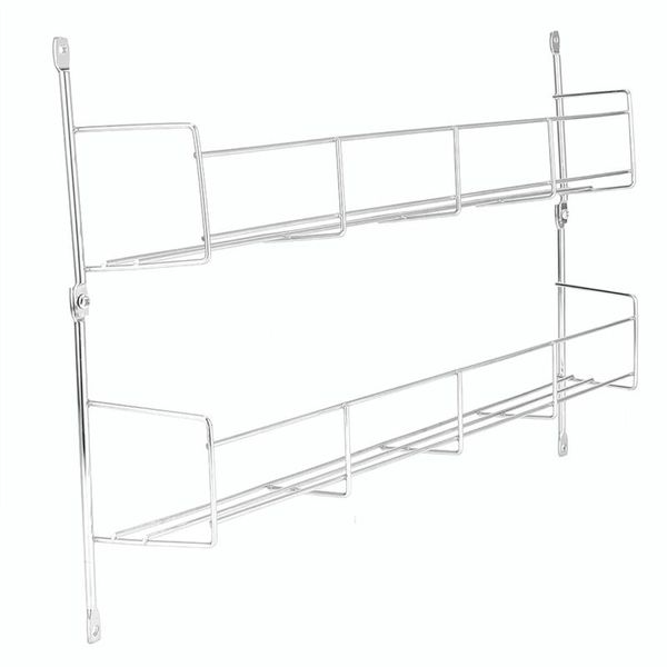 

hooks & rails multi layer seasoning rack wall hanging multifunction shelf durable condiment for home room kitchen resturant (2