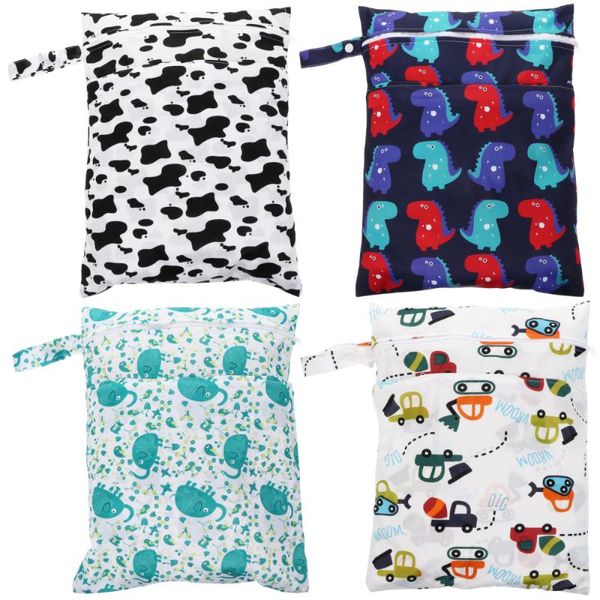 

diaper bags 4pcs multifunctional storage baby stroller zipper pouches