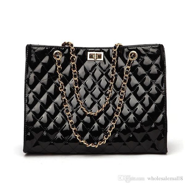 

luxurys designers bags chain large shoulder bag women cross body travel bags patent leather fashion handbags for women tote bag shopping bag