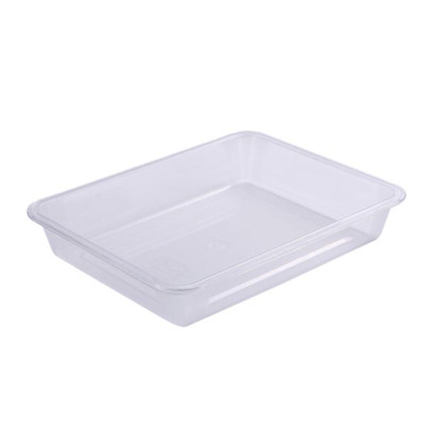 

kitchen storage & organization transparent trays anti-skid rectangular tray fruit vegetable serving