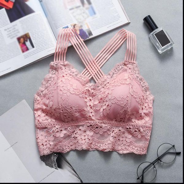 

tank women lace strap bras tube wrap woman underwear cross beauty back tank, White