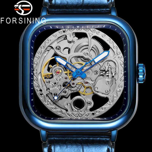 

military mechanical clock male automatic fire luxury leather skeleton man 8181, Slivery;brown