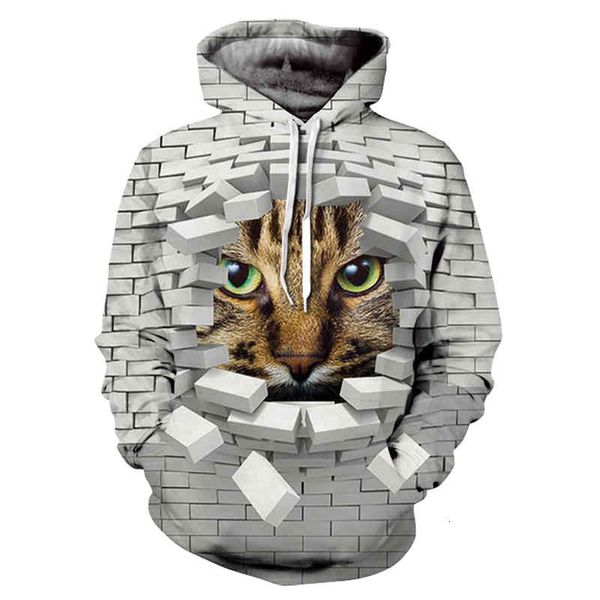 

women's hoodies & sweatshirts design of pocket 3d-printed adorable cat personality woman cute hoodie for men and women uzpv ud7v, Black