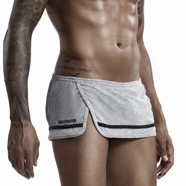Nova marca shorts masculinos moda shorts sólido algodão mens verão casual troncos curtos saia curta para homem c0222
