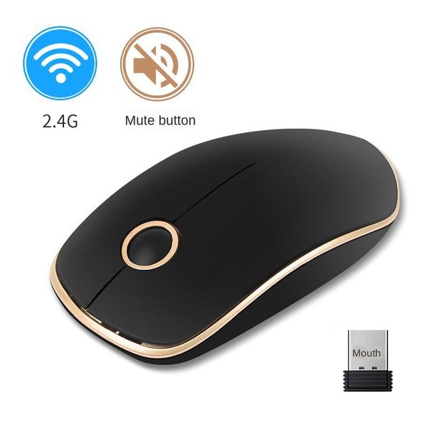 

mice 2.4g wireless mouse 1600dpi ergonomic optical mute portable computer gaming office laptop