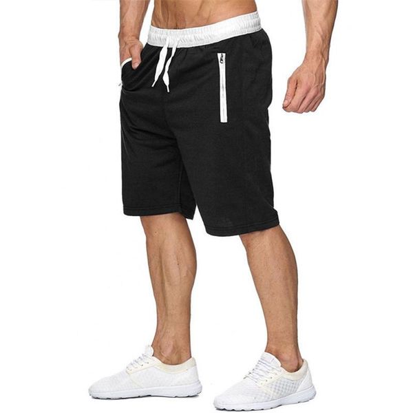 

men's shorts casual 2021 fashion summer beach pants daily large cotton 5 points sports trend men, White;black