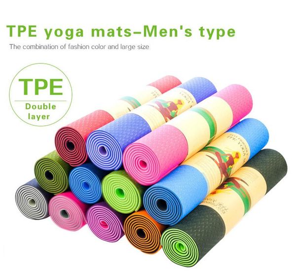 

tpe environmental sports yoga mat 1/2 inch private label custom print 6mm yoga mat