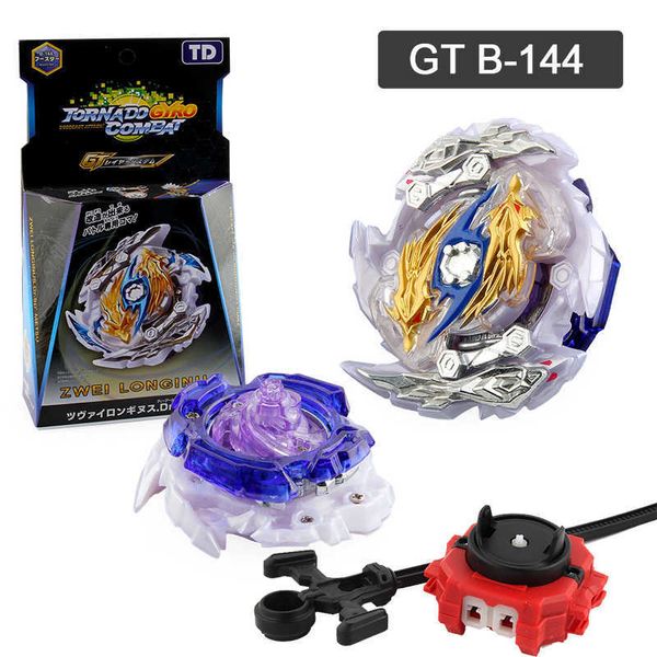 Plastica Beybleyd Metal Fusion GT Ace Dragon Burst Burst Evolution di alta qualità Giocattoli Combattimento Spinner Launcher TD1012-B20F/B-144 X0528