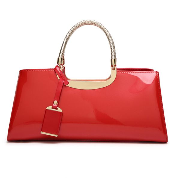 

fashion 2021 new style fashion handbag women's shaped lacquered leather bag