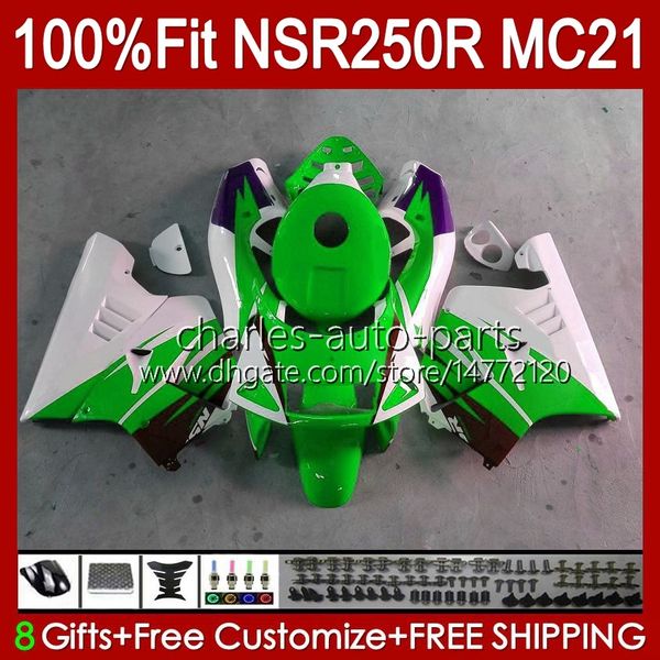 Einspritzung für HONDA NSR 250R NSR250 NSR 250 R 90 91 1992 1993 103HC.140 grün weiß NSR250R MC21 PGM3 NSR250RR 1990 1991 92 93 OEM-Verkleidung