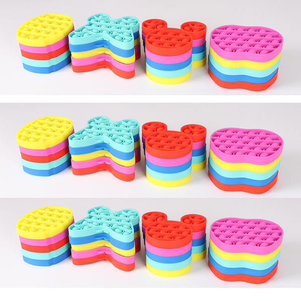 

new designs push pop pop bubble sensory fidget toy among us autism special needs stress reliever it squeeze sensory toy kids family friends
