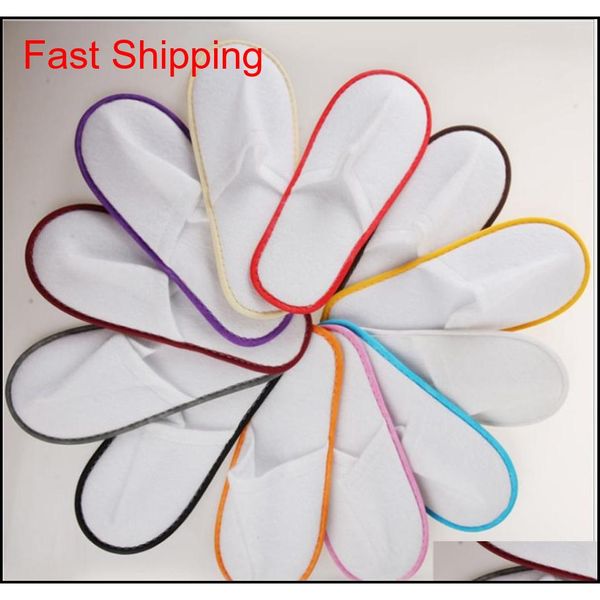 

travel l spa anti-slip disposable slippers home guest shoes multi-colors breathable soft portable disposable bxw sports2010