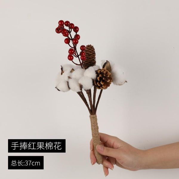 

artificial plant natural cotton bouquet dried flower home flower arrangement diy decoration preserved fresh decoration