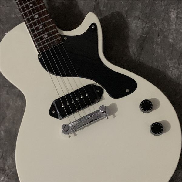 

delivery, rosewood fingerboard, white electric guitar , electric guitar
