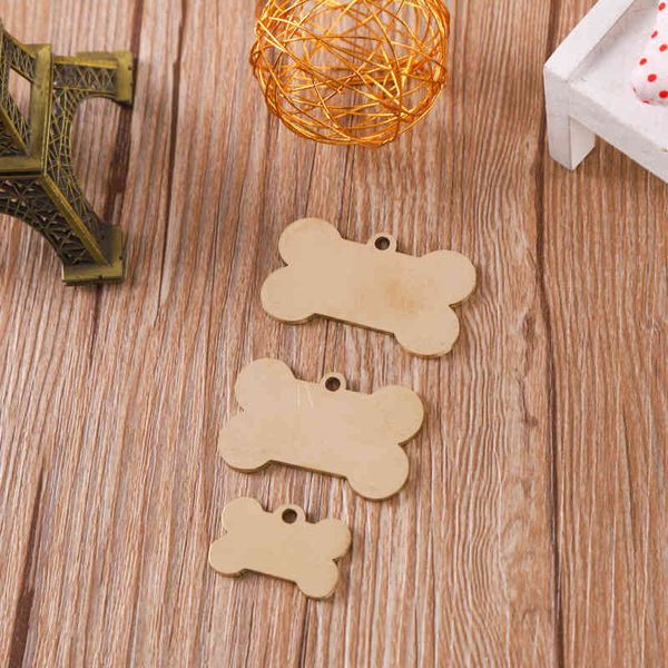 

dog brass pet anti lost blank qr code dog brand metal stainless steel lettering bone identity card