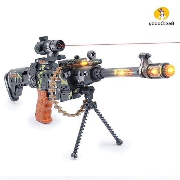 

35beibei duck children's sound light music electric toy 3-12 years old magnetic infrared submachine gun