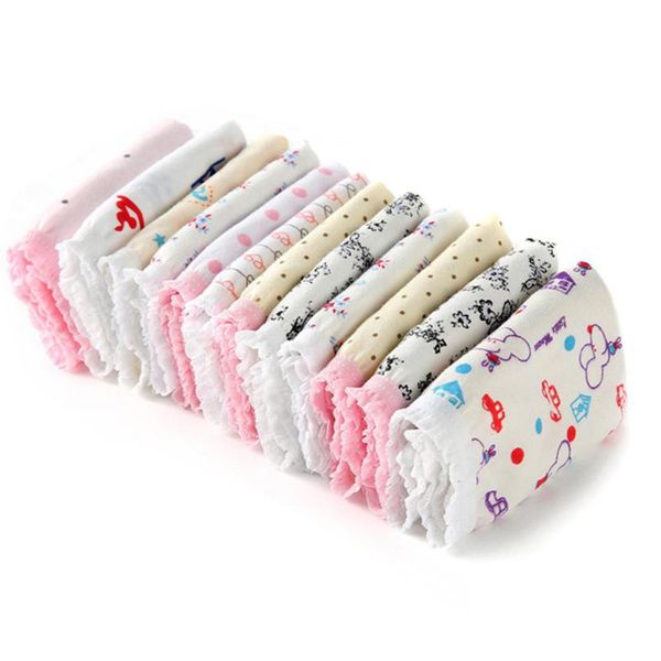 

10pcs carton print baby girl cotton underwear girls kid cute child short briefs girl age 0-9y triangle underwear, Black