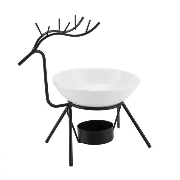 

sachet bags deer shape iron essential oil aroma burner candle holder home decoration for living room, bedroom, el, restaurant, office