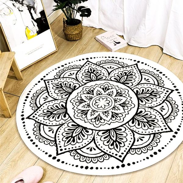 

carpets round carpet moroccan bedroom non-slip living room largecarpet mats rugs chair cushions childmat
