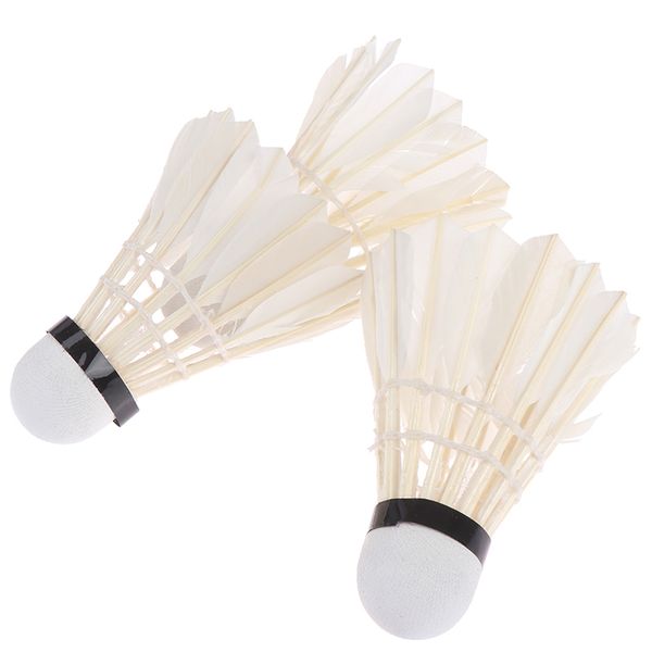 

12pcs/lot badminton shuttlecocks goose feather shuttlecock badminton balls outdoor sports badminton accessories