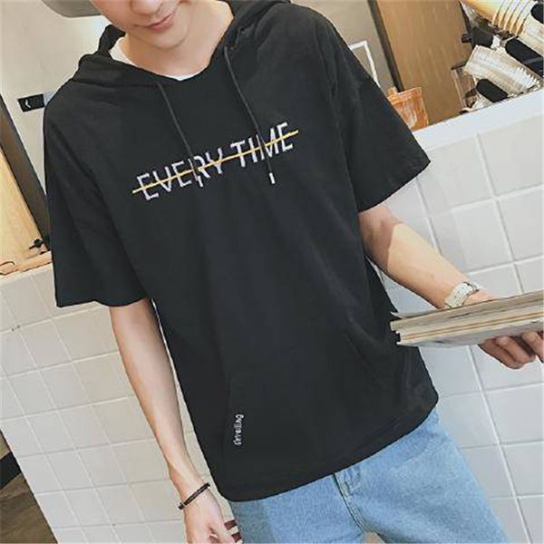 

2021 new harajuku homem de t do hip hop casual camisa streetwear japo lrho, White;black