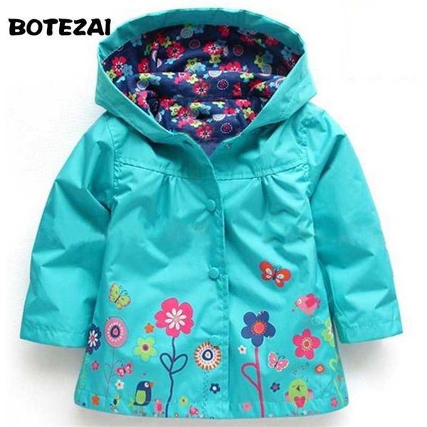 Giacca con cappuccio per ragazzi Cappotto per ragazza Casual Outer Kids Winter Outwear Primavera Autunno Moda Abbigliamento Bambini Impermeabile Outerwer 211023